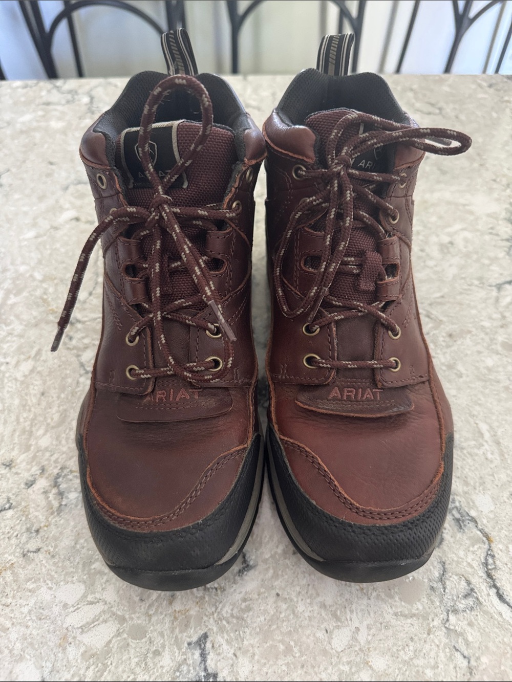 Ariat Women’s Dark Brown Leather Lace-Up Boots